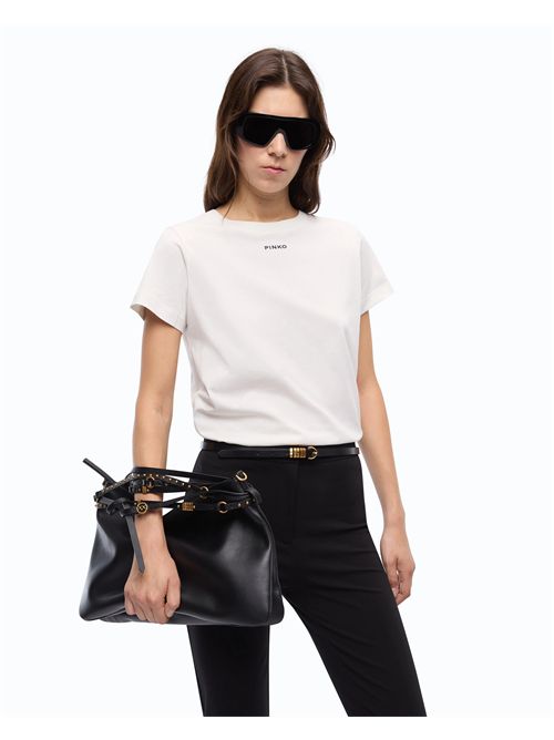 T-shirt con logo PINKO